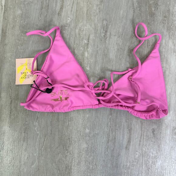 NEW Skatie X Amber Fillerup Clark Bikini Dahlia Pink Ella Top Bobbie Bottom XL - Picture 6 of 14